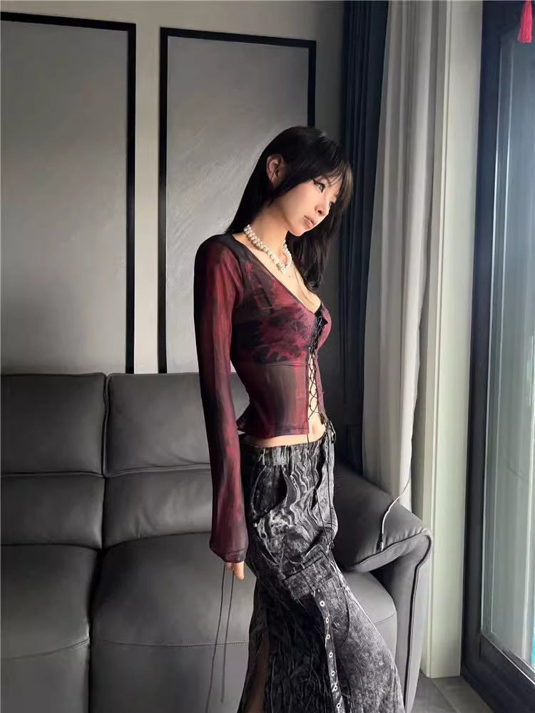 Pure Desire Yabi Culture Short Sweet And Spicy Clothing For Women Spring And Autumn