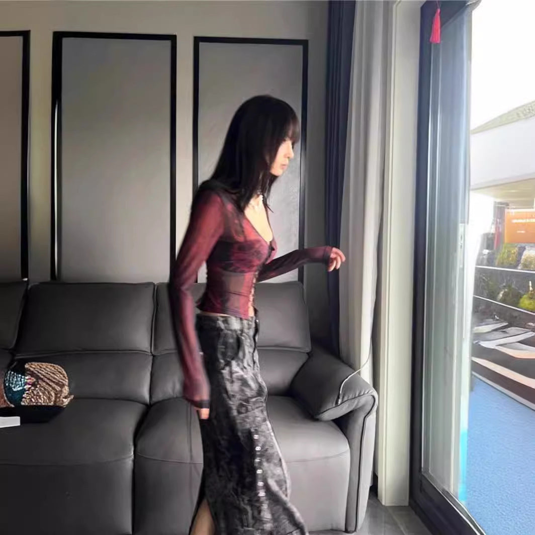 Pure Desire Yabi Culture Short Sweet And Spicy Clothing For Women Spring And Autumn