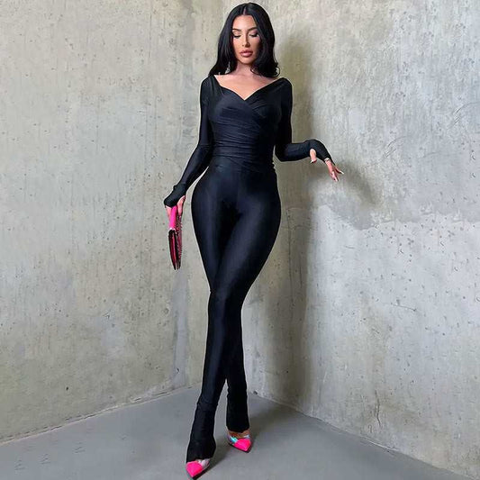 Solid Color Sexy Women Clothing