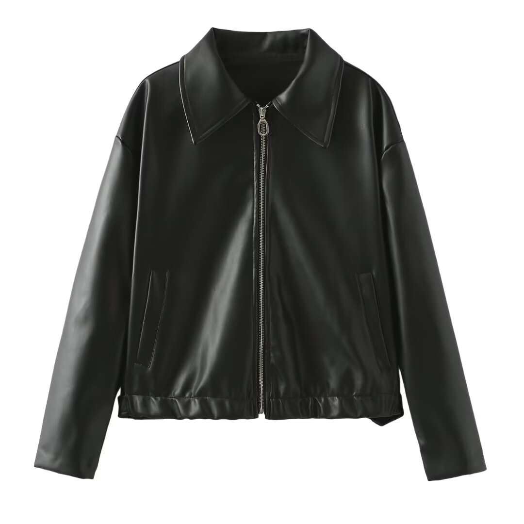 Lapel Zipper Jacket