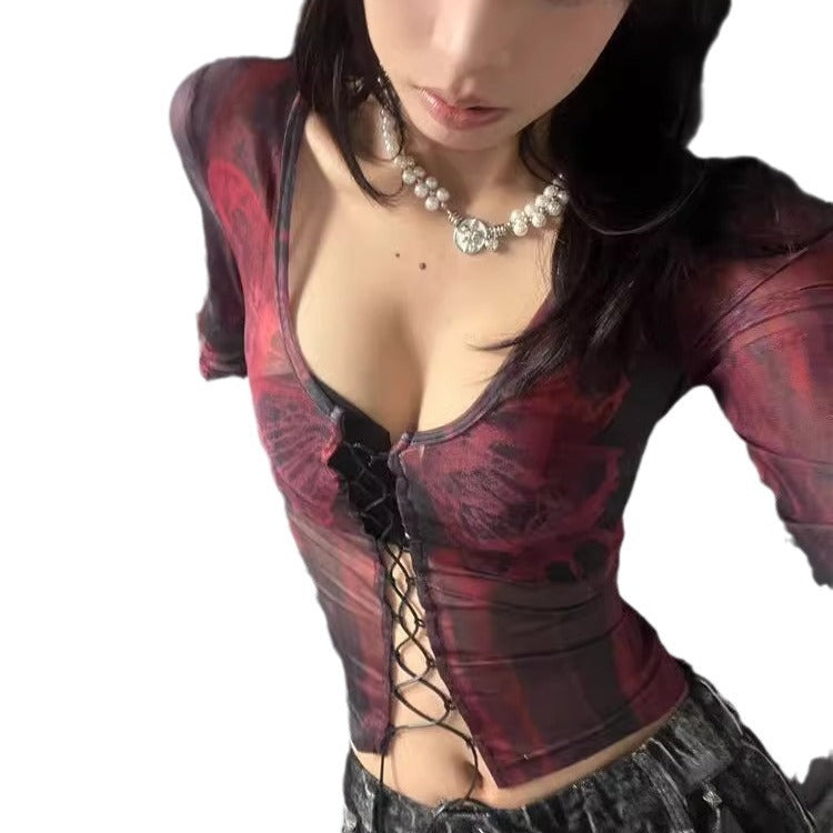 Pure Desire Yabi Culture Short Sweet And Spicy Clothing For Women Spring And Autumn