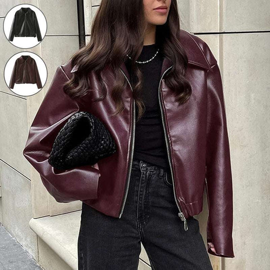 Lapel Zipper Jacket